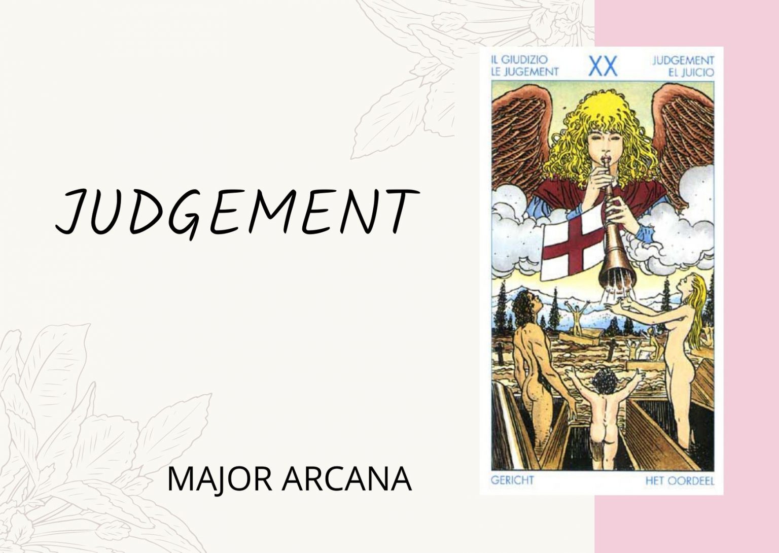 Judgement Tarot Tarot Meanings Xtarot Online Divination