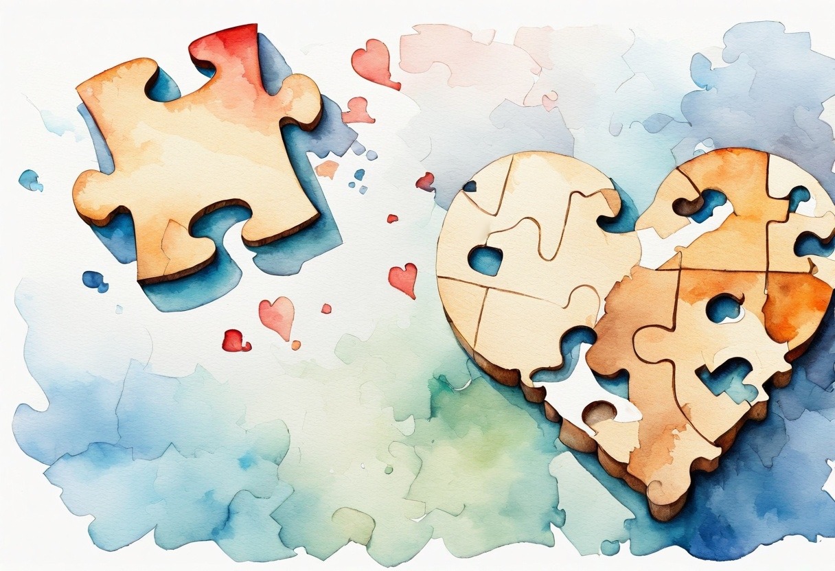 a puzzle pieces in a heart shape - What do I feel is lacking in my relationship?